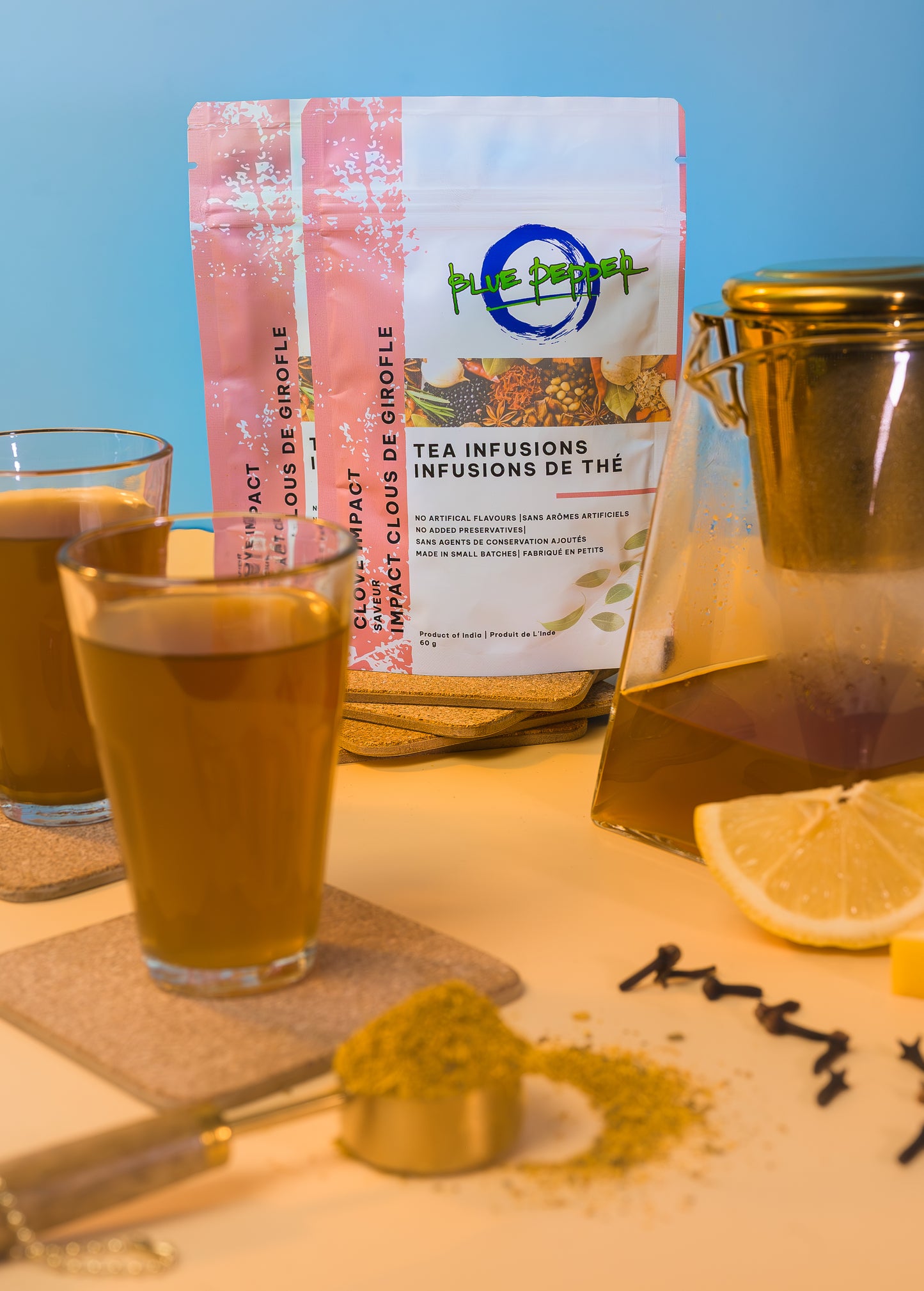 Serenity Tea Gift Set (2 Tea Infusions, 1 Tea Infuser & 1 Wooden Spoon) - Assorted