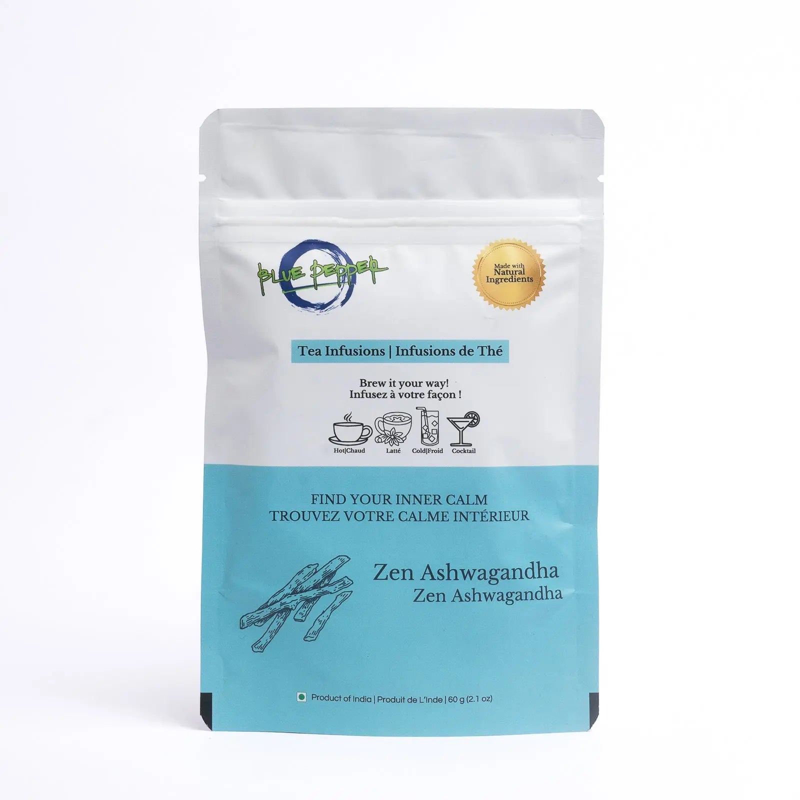 Zen Ashwagandha Tea Infusion Blue Pepper