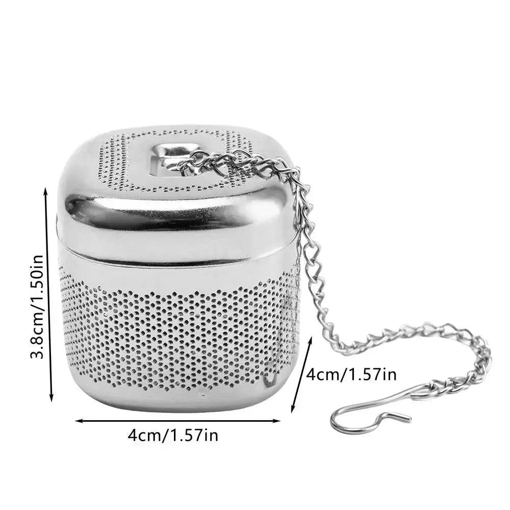Stainless Steel Fine Mesh Square Tea Infuser - Blue Pepper