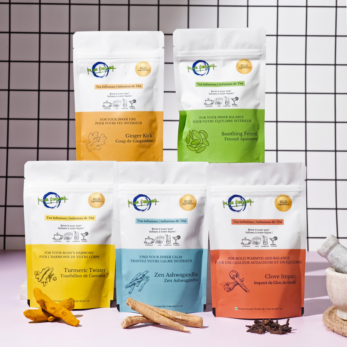 Herbal tea, natural tea, ayurvedic tea, immune-boosting tea, health tea, wellness tea Detox tea, anti-inflammatory tea, antioxidant tea, digestive tea, sleep tea Relaxing tea, soothing tea, mindful tea