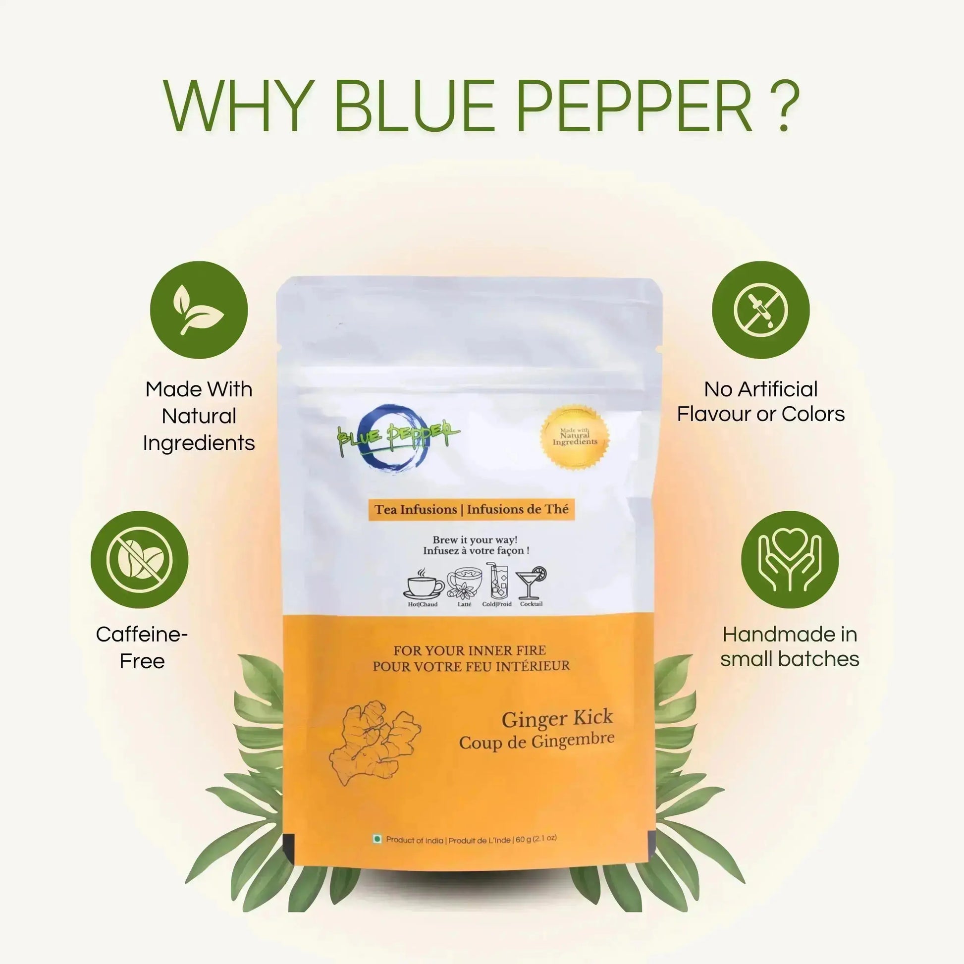 Zen Ashwagandha Tea Infusion Blue Pepper