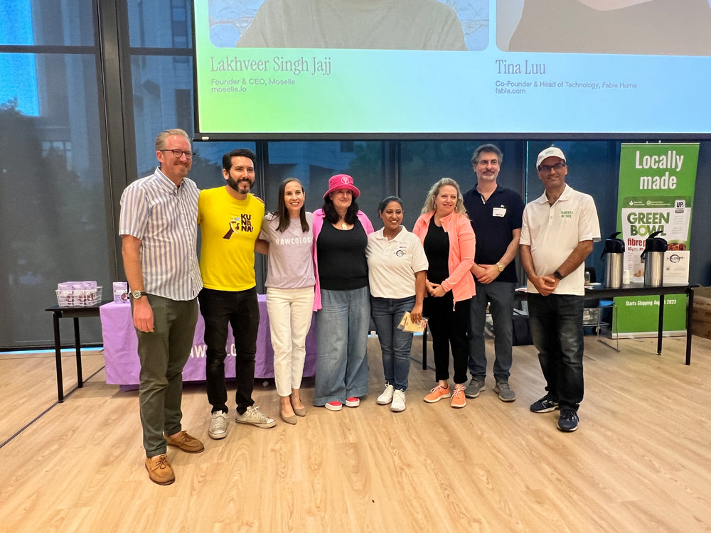 Trupti Sedani Pandhi with fellow speakers and community organizers at an event