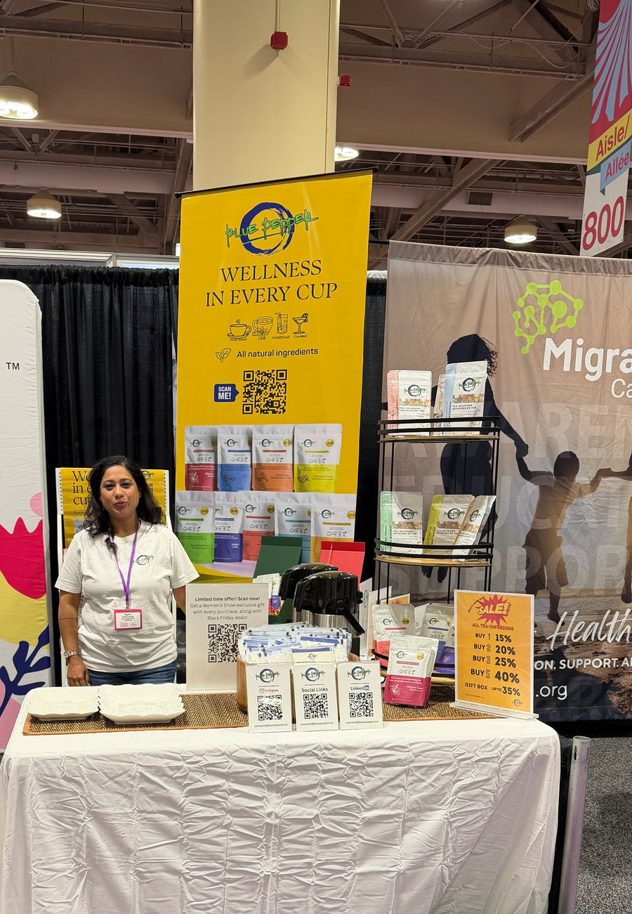Blue Pepper exhibiting at a Toronto food and wellness trade show