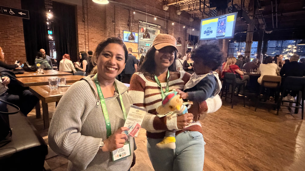 Trupti Sedani Pandhi connecting with an attendee at a Toronto event