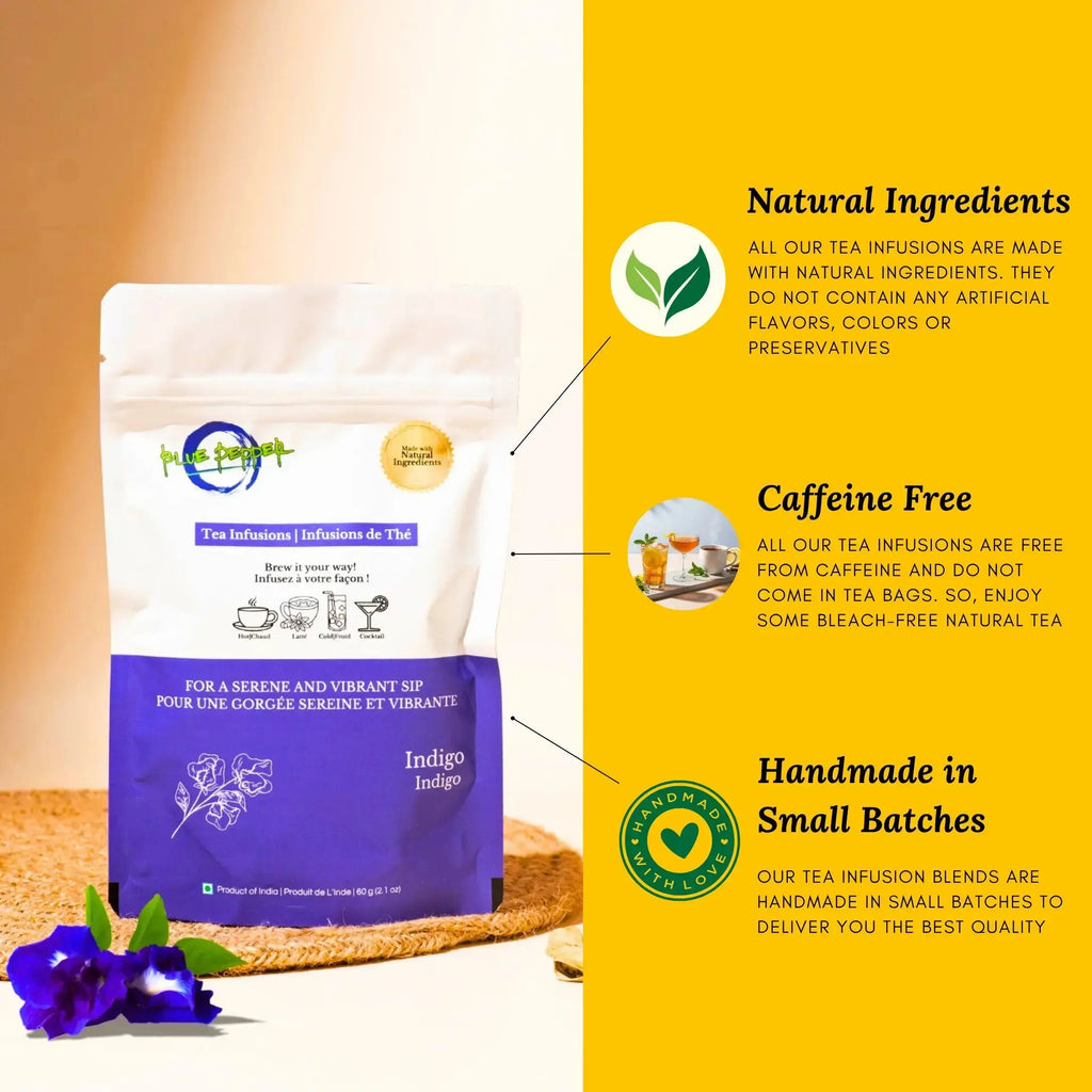 Indigo Flight Tea Indigo Herbal Tea Infusion | Blue Pepper