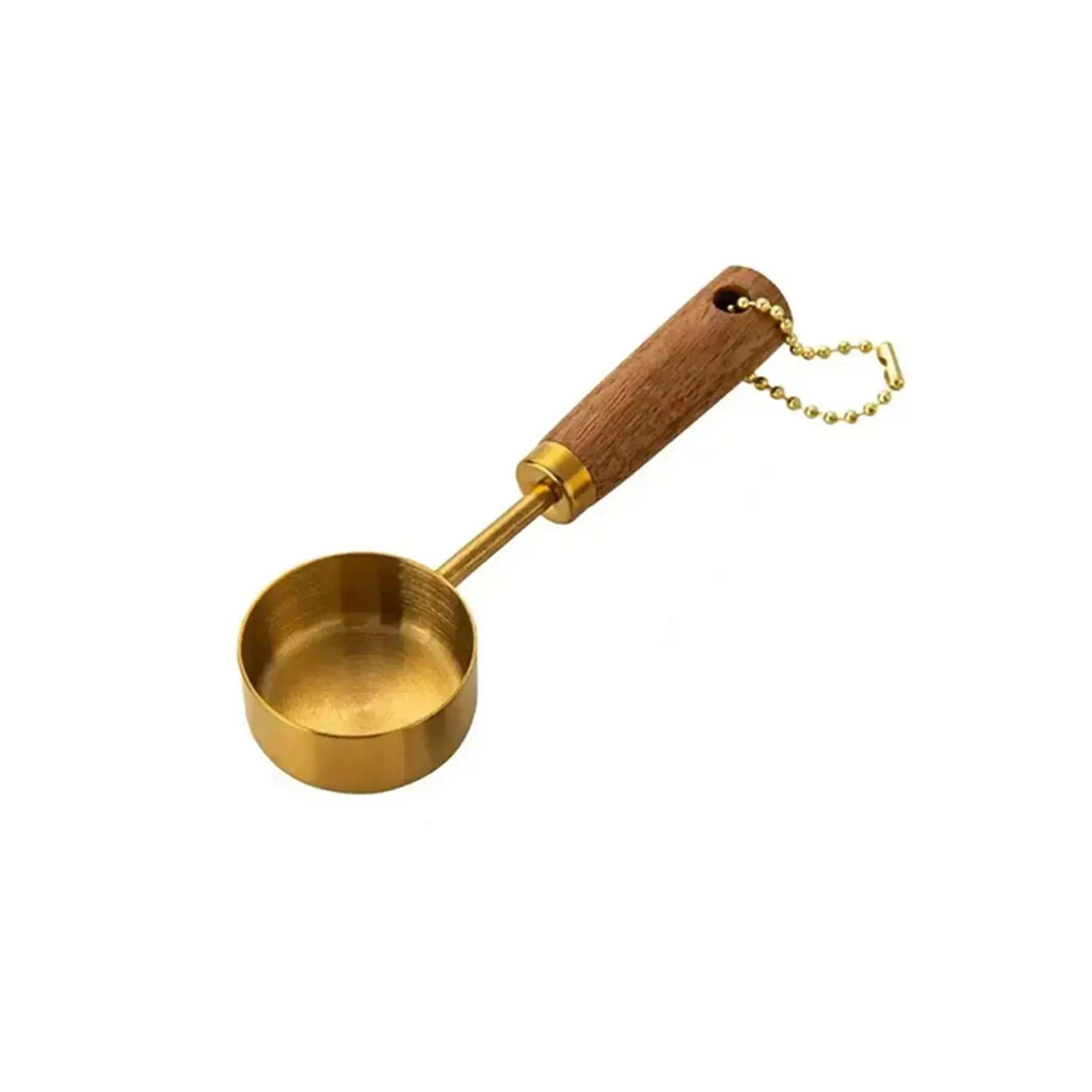 Measuring Spoon | Stainless Steel | Wood Handle Blue Pepper