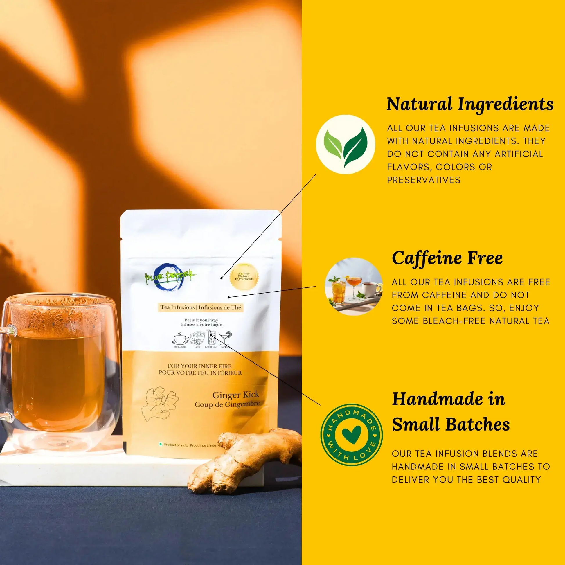 Ginger Kick Tea Infusion Blue Pepper