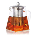 Glass Teapot with Stainless Steel Tea Infuser Blue Pepper
