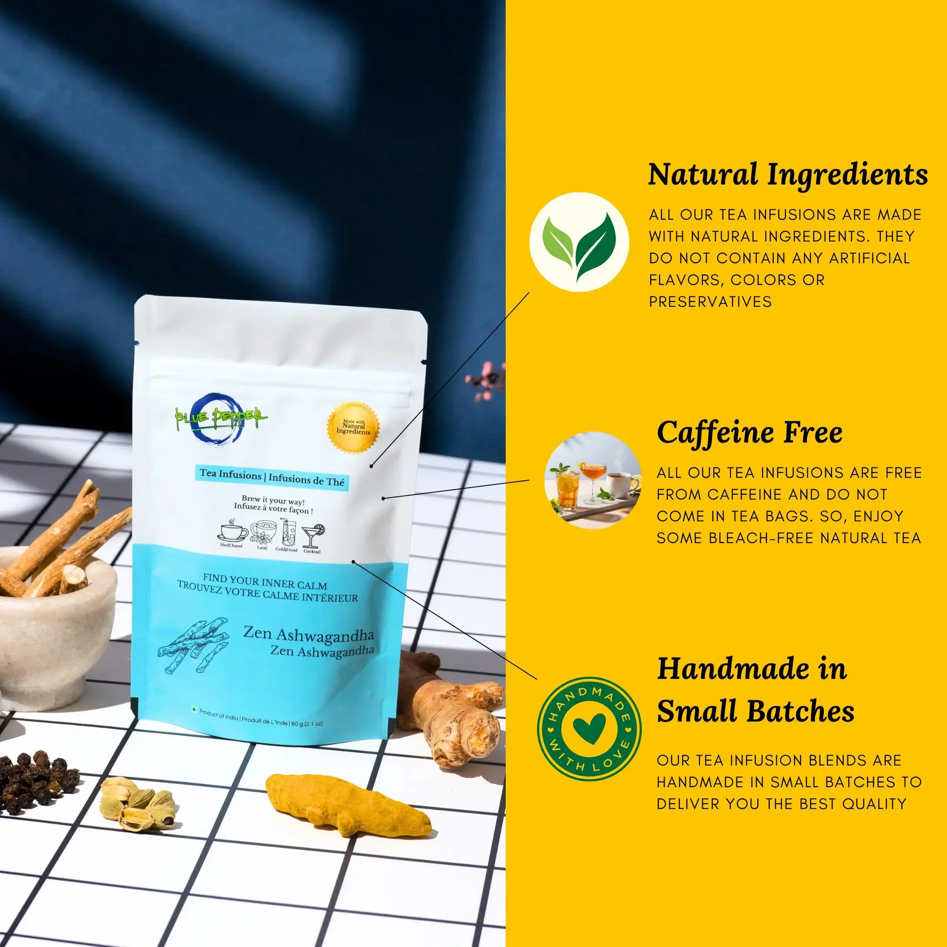 Zen Ashwagandha Tea Infusion Blue Pepper