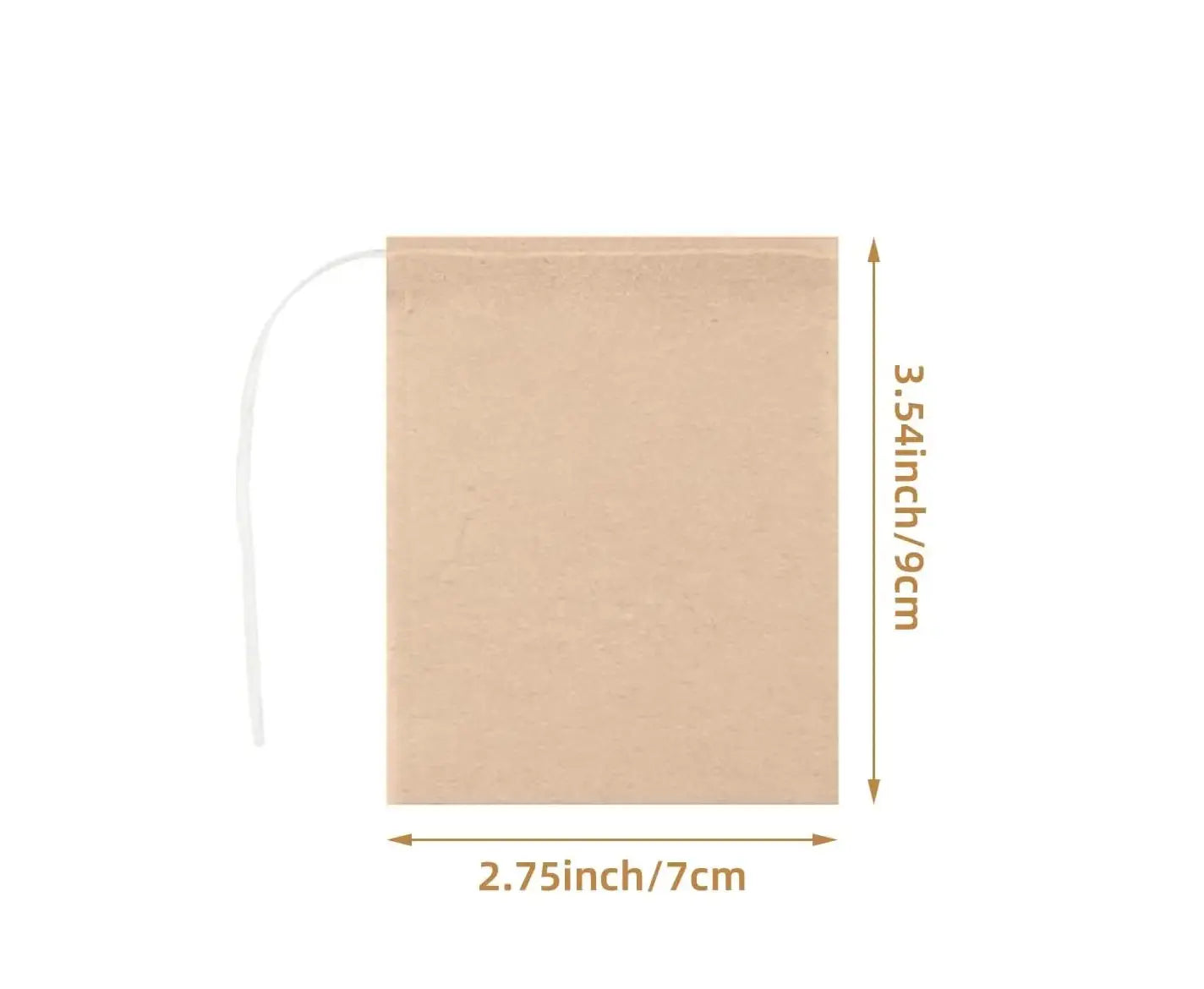 Natural Unbleached Tea Bags with Drawstrings Blue Pepper