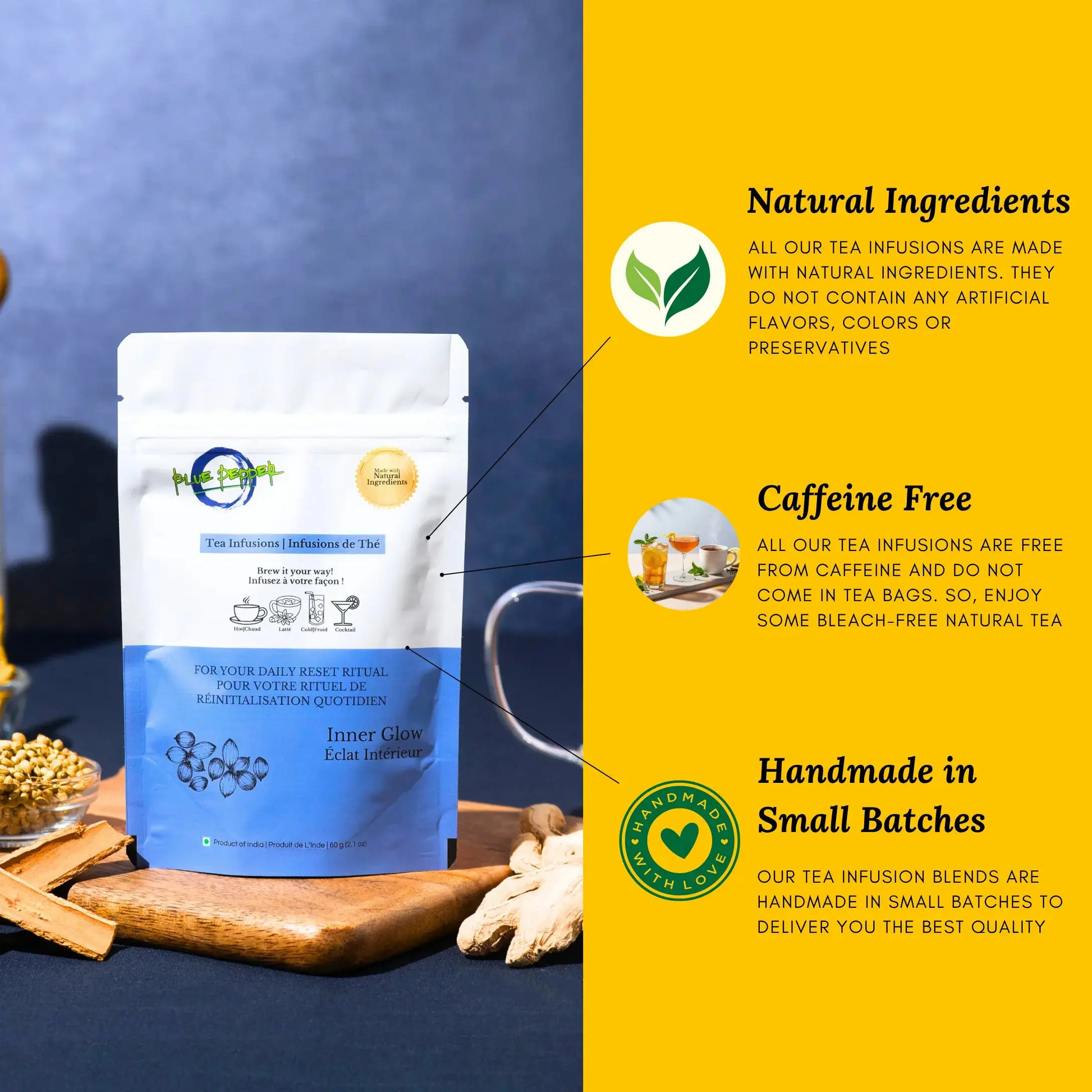 Inner Glow Tea Infusion Blue Pepper