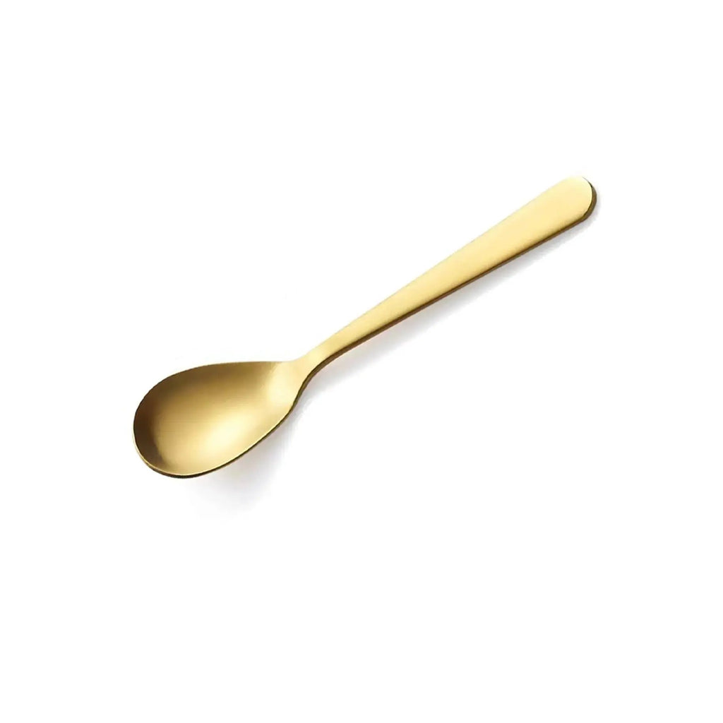 Matte Gold Spoon Blue Pepper