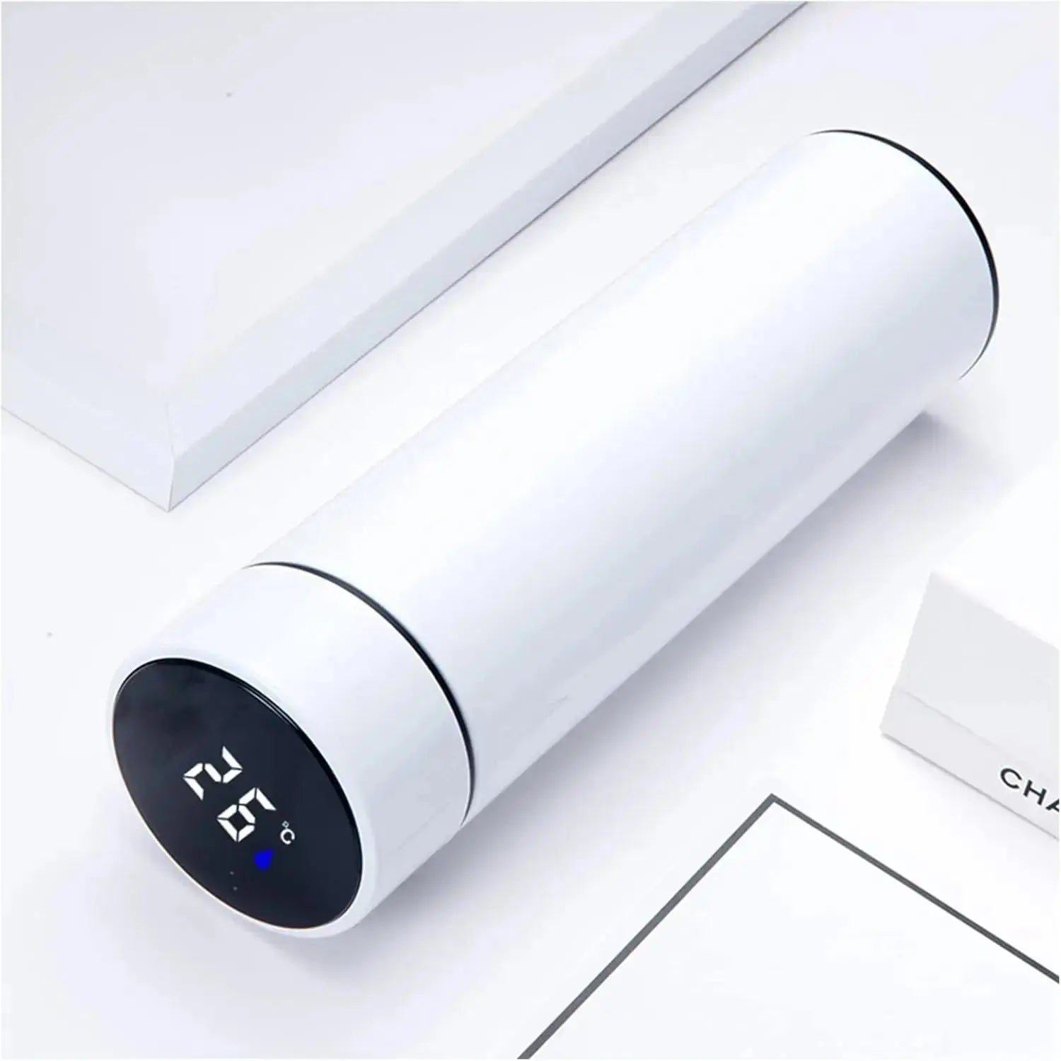 Stainless Steel Smart Temperature Infuser Bottle Blue Pepper