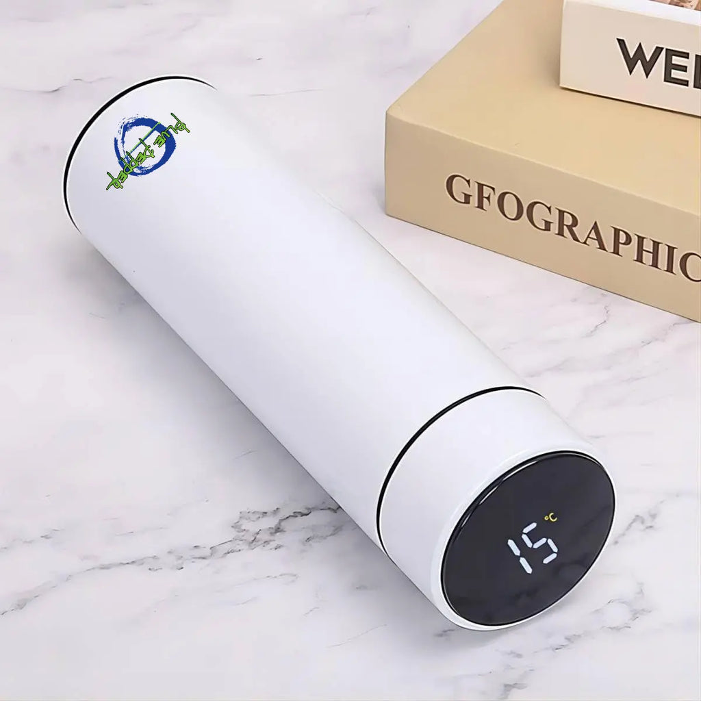 Stainless Steel Smart Temperature Infuser Bottle Blue Pepper