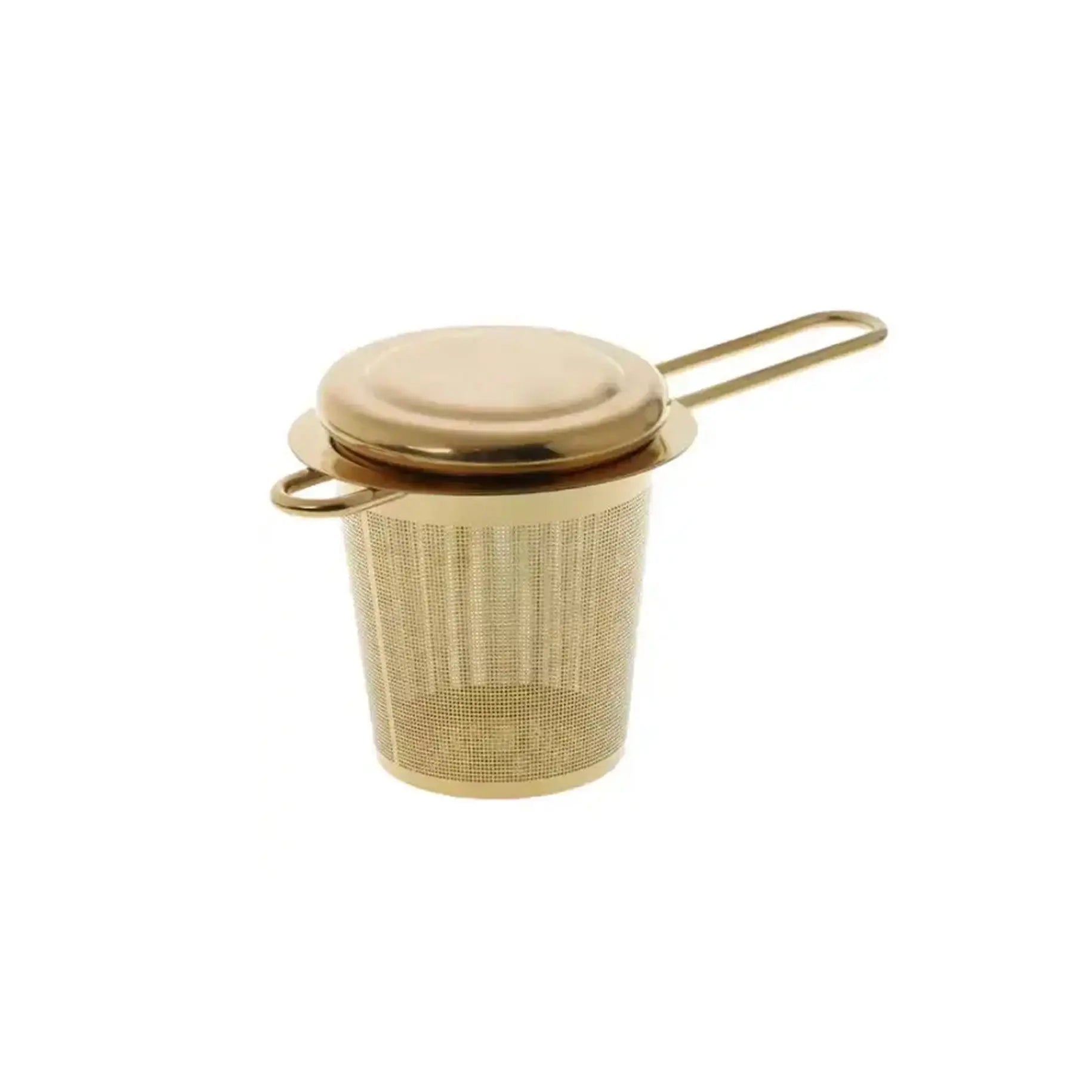 Stainless Steel Tea Infuser - Gold Blue Pepper