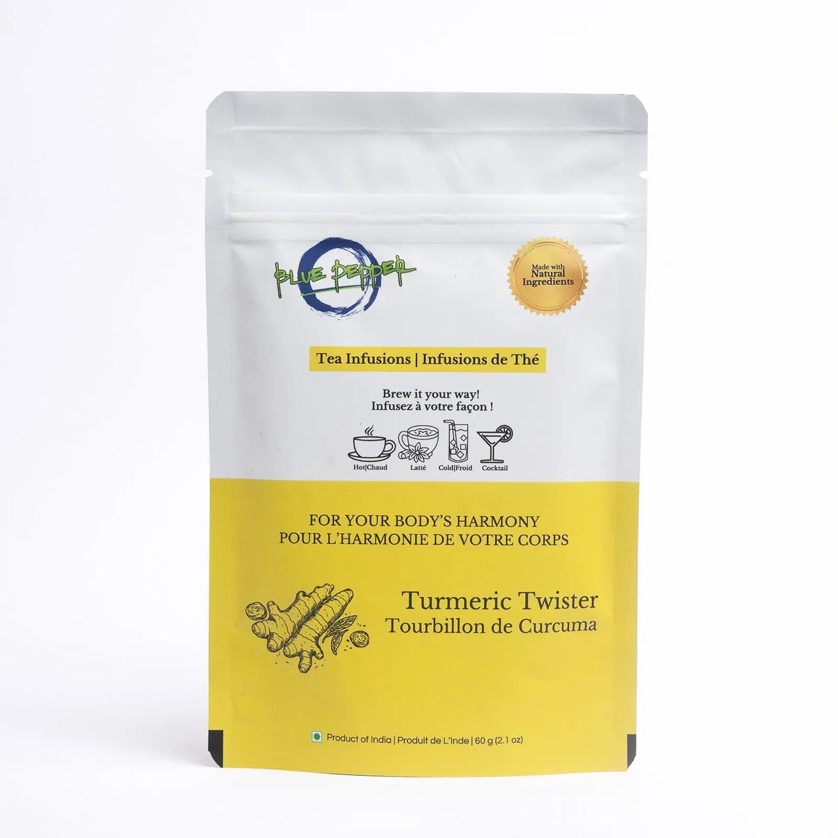 Turmeric Twister Tea Infusion Blue Pepper