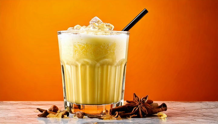 Iced chai with warming spices and a creamy finish