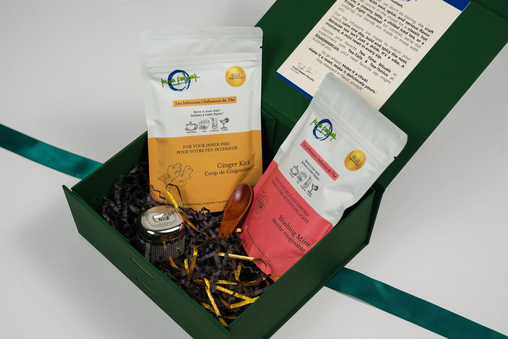 Warm Moments Gift Box (2 Tea Infusions, 1 Tea Infuser & 1 Spoon) Blue Pepper