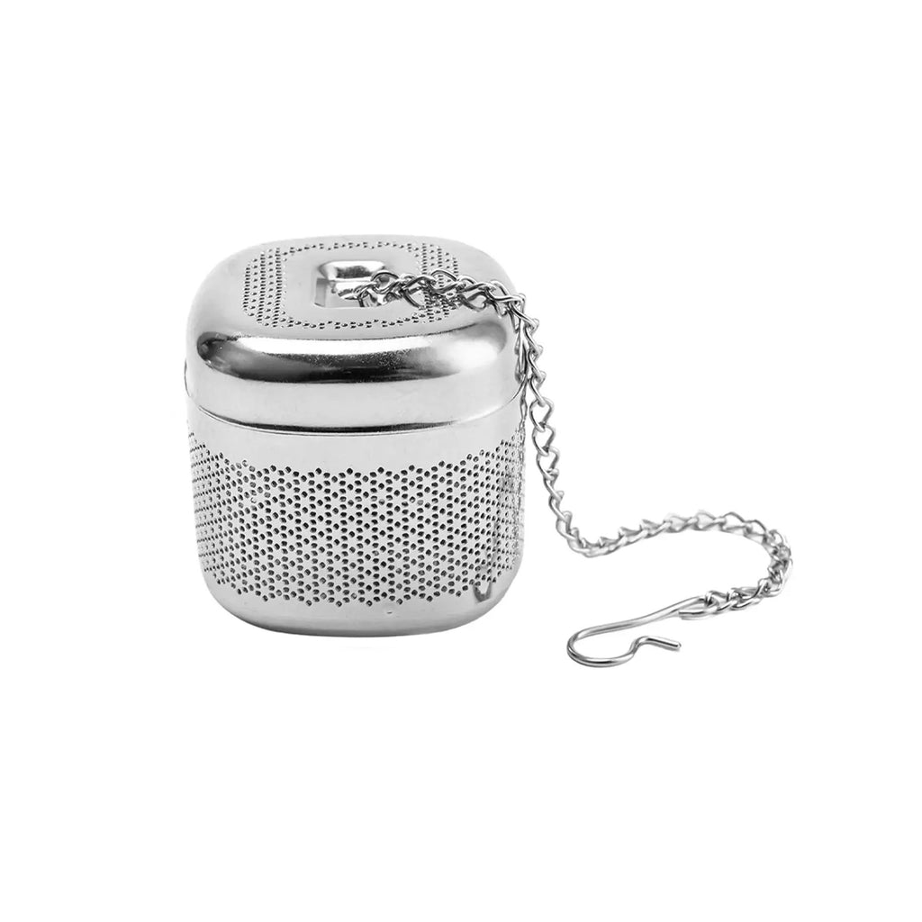 Stainless Steel Fine Mesh Square Tea Infuser Blue Pepper