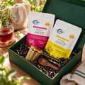 Herbal Haven Gift Box in a sunset terrace setting