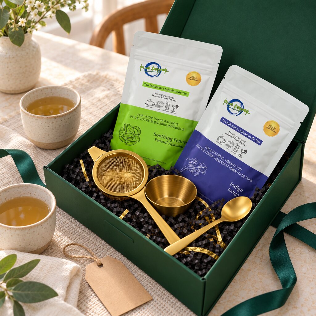 Serenity Tea Gift Set in a afternoon hosting setting