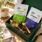 Serenity Tea Gift Set in a sunlit breakfast setting