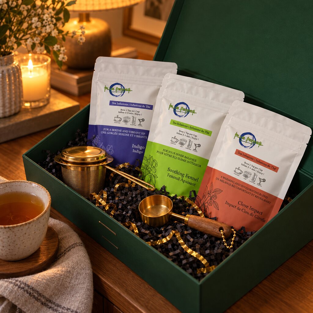 Brew Bliss Tea Gift Box in a evening clove setting